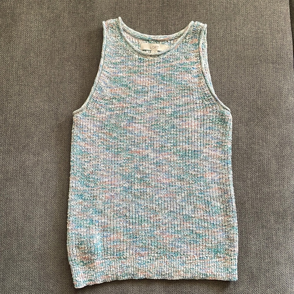 LOFT knitted sweater tank top